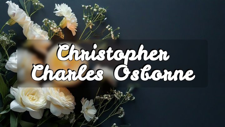 Christopher Charles Osborne, Lenexa, Kansas