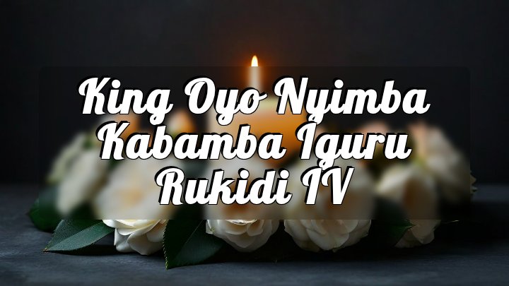 King Oyo Nyimba Kabamba Iguru Rukidi IV, United States